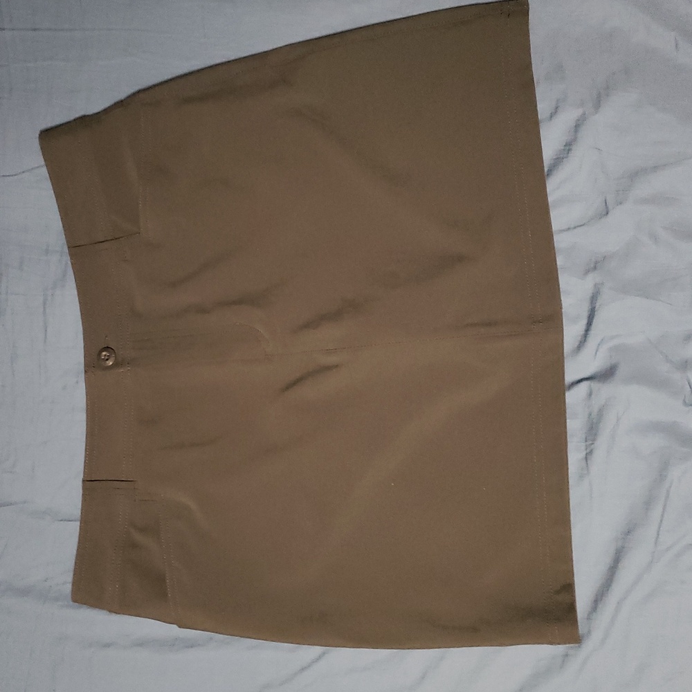 Eddie Bauer Outdoor Adventure Sports Performance Skort Olive Green Gray Size 12